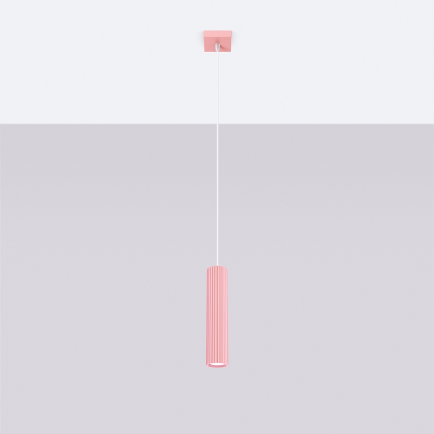 Brilagi - Pendelleuchte mit Kabelaufhängung CRESTO 1xGU10/10W/230V rosa