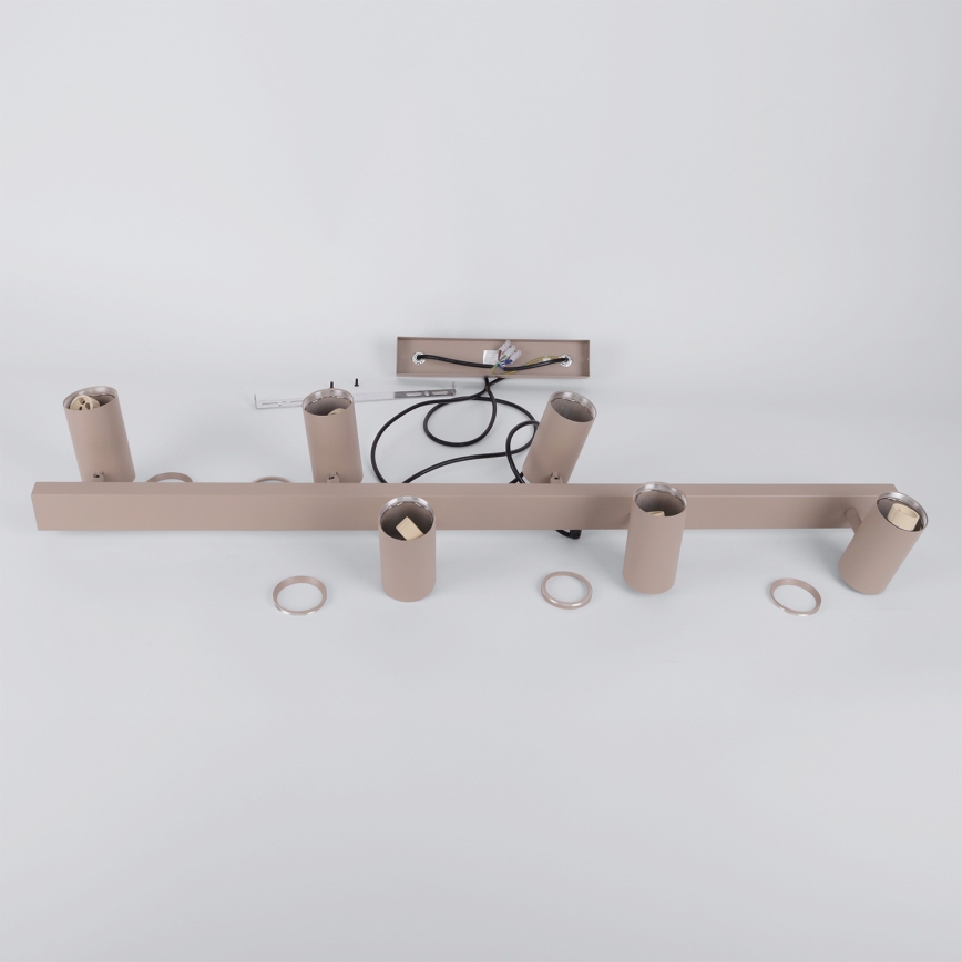 Brilagi - Pendelleuchte mit Kabelaufhängung SELE 6xGU10/30W/230V beige