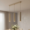 BRILAGI - Pendelleuchte mit Kabelaufhängung TUBE 3xGU10/15W/230V beige/gold