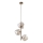 Brilagi - Pendelleuchte mit Kabelaufhängung VULCANO 3xG9/8W/230V beige/rauchbeige