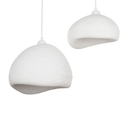 Brilagi - Pendelleuchte mit Kabelaufhängung WABI SABI 2xE27/40W/230V Durchmesser 70 cm weiß