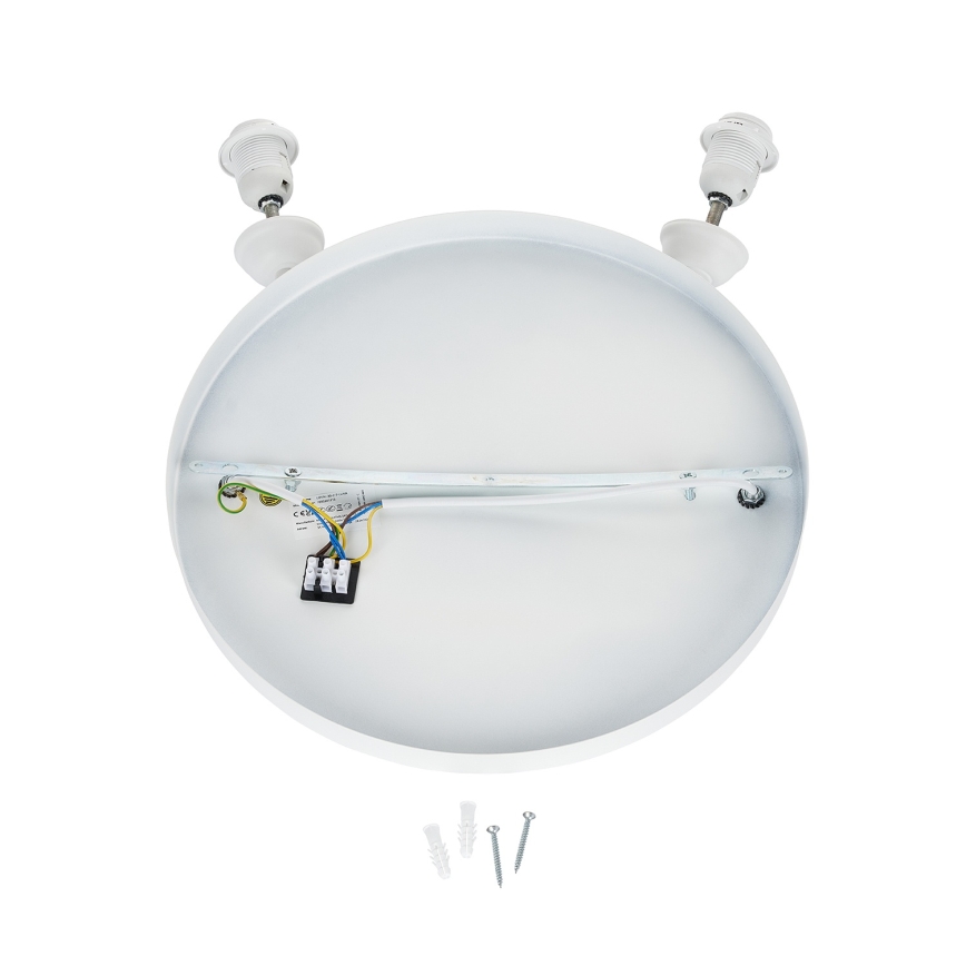 Brilagi - Pendelleuchte mit Kabelaufhängung WABI SABI 2xE27/40W/230V Durchmesser 70 cm weiß
