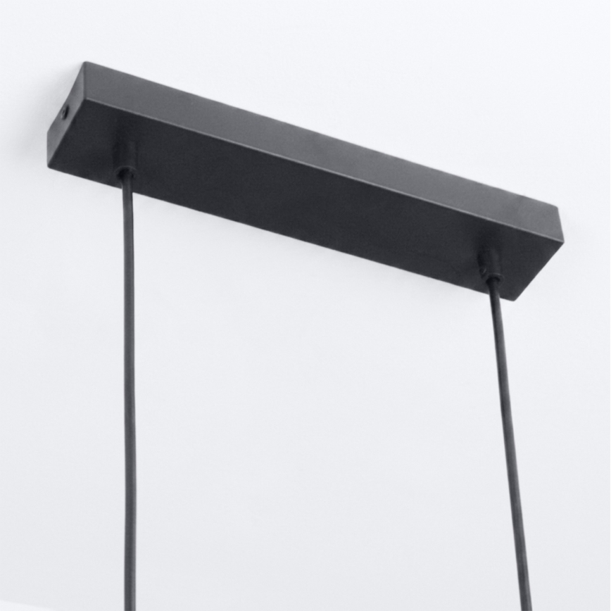 Brilagi - Pendelleuchte mit Seilaufhängung SELE 4xGU10/30W/230V schwarz