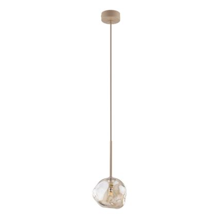 Brilagi - Pendelleuchte mit Seilaufhängung VULCANO 1xG9/8W/230V beige/rauchbeige beige