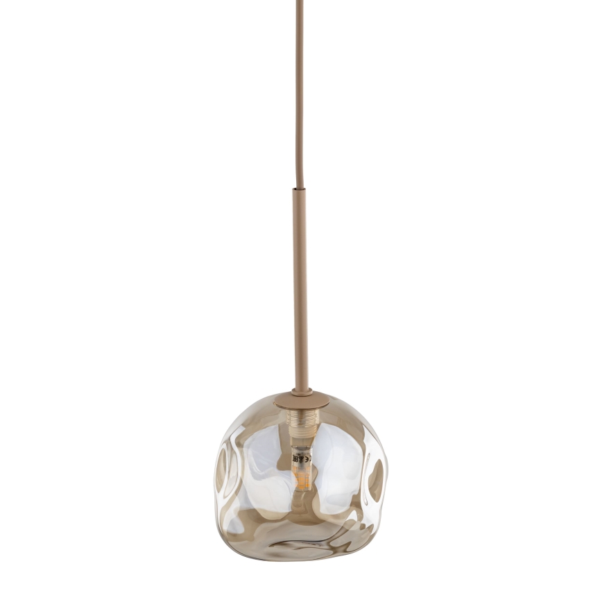 Brilagi - Pendelleuchte mit Seilaufhängung VULCANO 1xG9/8W/230V beige/rauchbeige beige