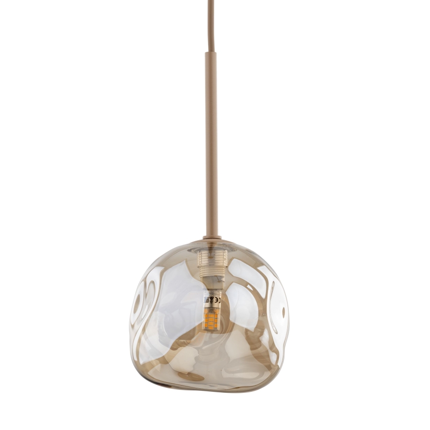 Brilagi - Pendelleuchte mit Seilaufhängung VULCANO 1xG9/8W/230V beige/rauchbeige beige