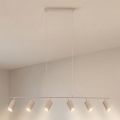 Brilagi - Pendelleuchte mit Stahlseil SELE 6xGU10/30W/230V beige