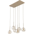 BRILAGI - Pendelleuchte mit Stahlseilaufhängung VULCANO 6xG9/8W/230V beige/rauchbeige