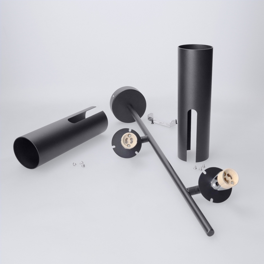 Brilagi - Pendelleuchte mit Stange BRANCH 2xGU10/30W/230V schwarz