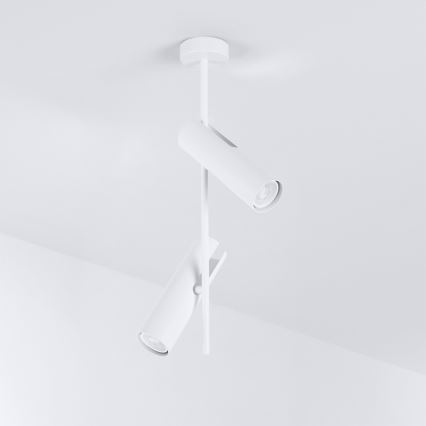 Brilagi - Pendelleuchte mit Stange BRANCH 2xGU10/30W/230V weiß