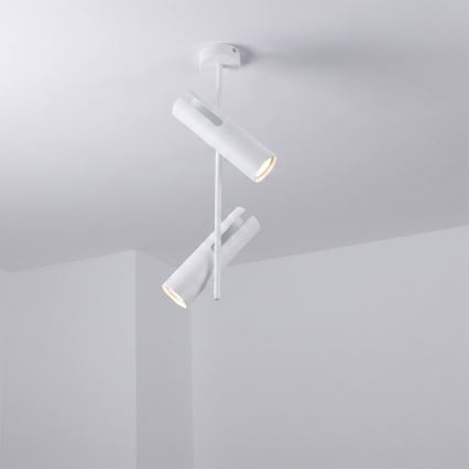 Brilagi - Pendelleuchte mit Stange BRANCH 2xGU10/30W/230V weiß