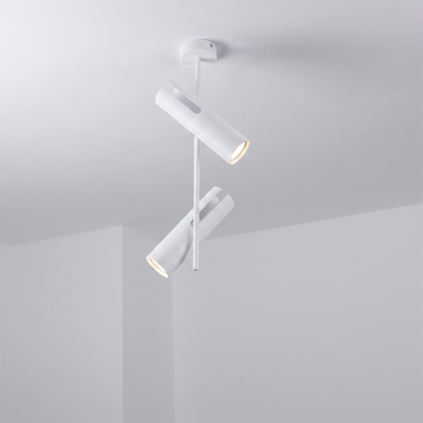 Brilagi - Pendelleuchte mit Stange BRANCH 2xGU10/30W/230V weiß