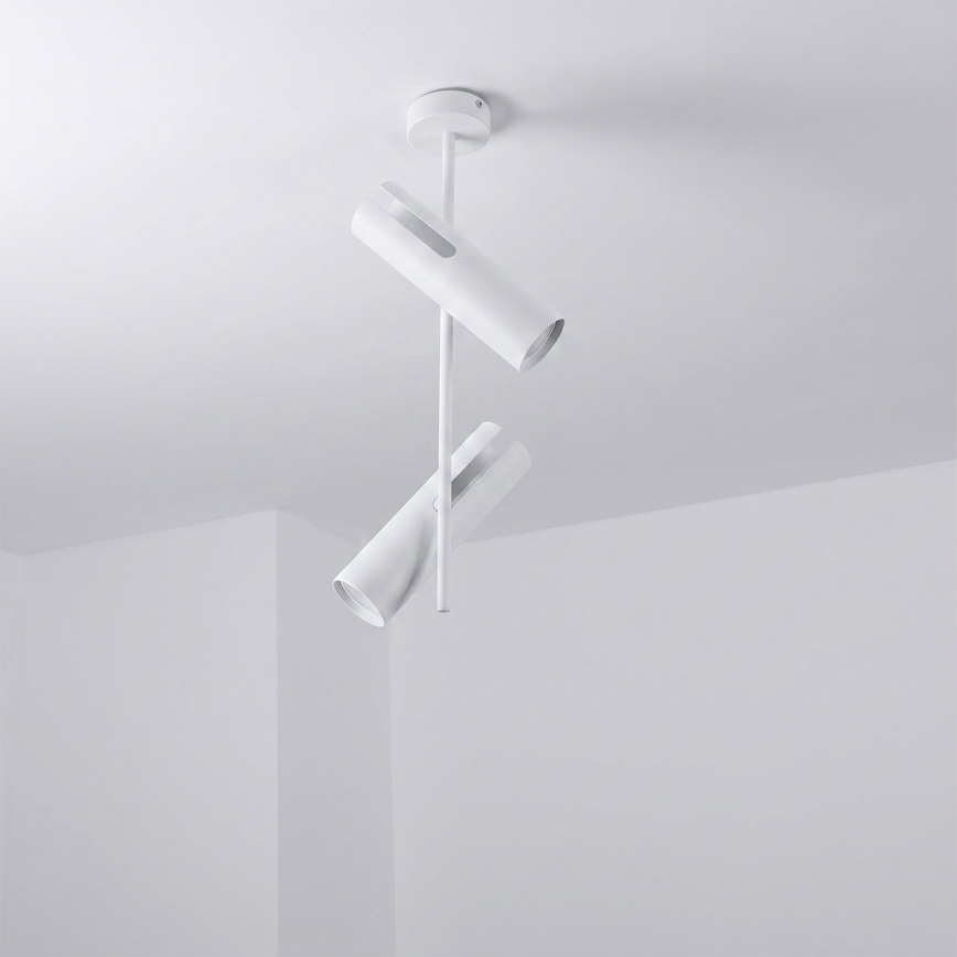 Brilagi - Pendelleuchte mit Stange BRANCH 2xGU10/30W/230V weiß