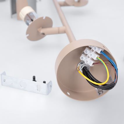 Brilagi - Pendelleuchte mit Stange BRANCH 3xGU10/30W/230V beige