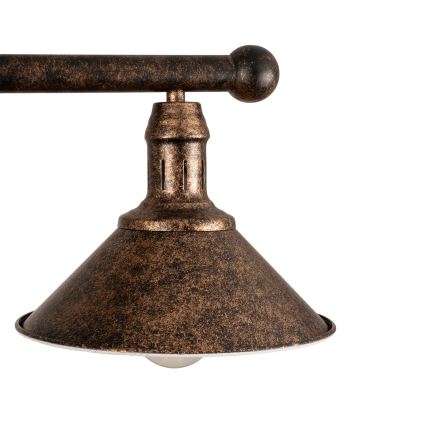 BRILAGI - Pendelleuchte mit Stange FORGE 2xE27/60W/230V Kupfer/Patina