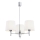 Brilagi - Pendelleuchte mit Stange MONTE 3xE27/60W/230V Creme/glänzender Chrom
