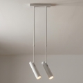 Brilagi - Pendelleuchte mit Stange SELE 2xGU10/30W/230V weiß