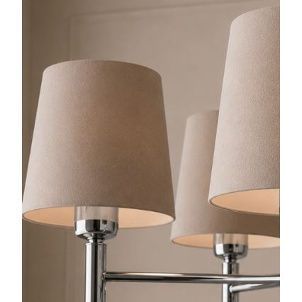 Brilagi - Pendelleuchte MONTE 5xE27/15W/230V beige/glänzender Chrom