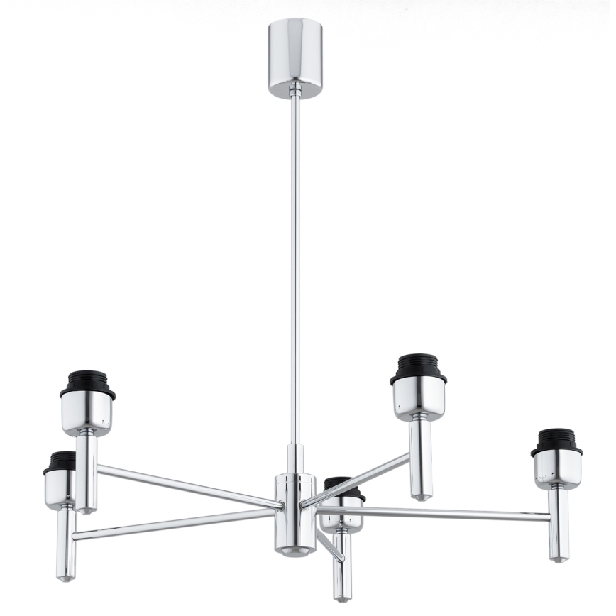 Brilagi - Pendelleuchte MONTE 5xE27/60W/230V beige/glänzender Chrom