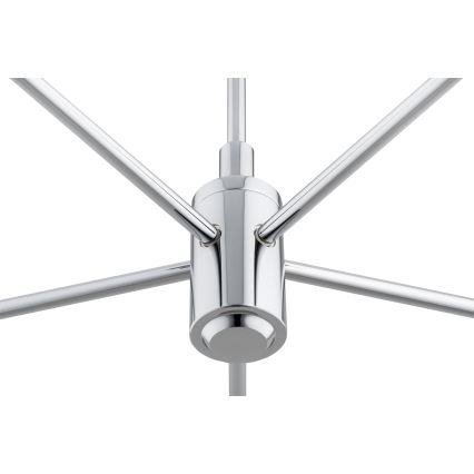 Brilagi - Pendelleuchte MONTE 5xE27/60W/230V beige/glänzender Chrom