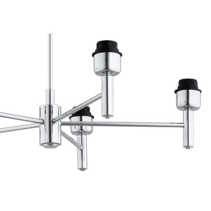 Brilagi - Pendelleuchte MONTE 5xE27/60W/230V beige/glänzender Chrom