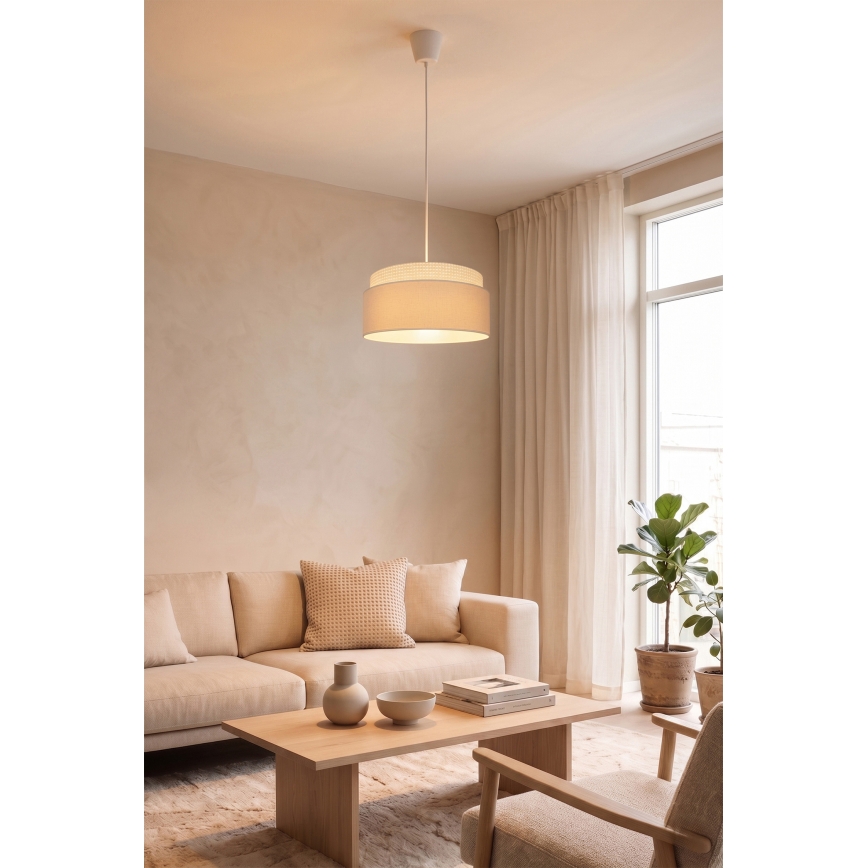 Brilagi - Pendelleuchte PADOVA an Kabel 1xE27/60W/230V Ø 40 cm, cremefarben