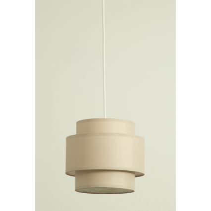Brilagi - Pendelleuchte RESNA an Kabel, 2x E27/60W/230V, Ø 30 cm, beige
