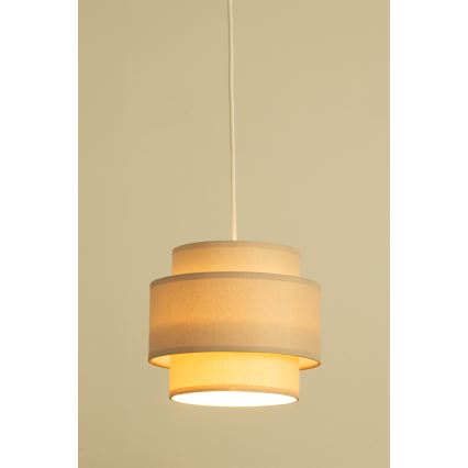 Brilagi - Pendelleuchte RESNA an Kabel 3xE27/60W/230V, Ø 45 cm, Beige