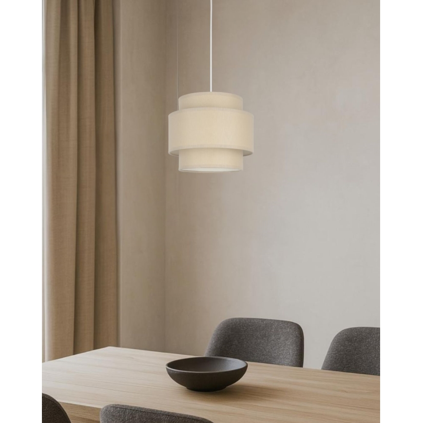 Brilagi - Pendelleuchte RESNA mit Kabel 1xE27/60W/230V Ø 20 cm beige