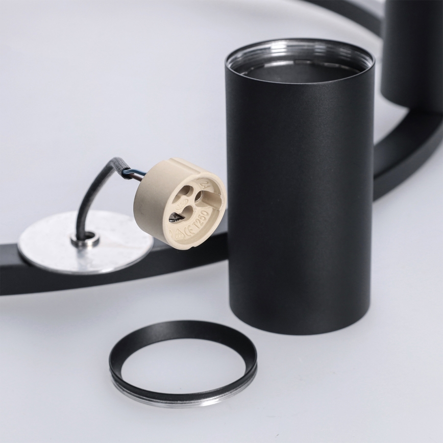 BRILAGI - Pendelleuchte SELE mit Kabel, 6x GU10/30W/230V, schwarz