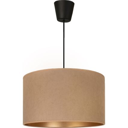 Brilagi - Pendelleuchte VELVET an Kabel 1xE27/60W/230V Ø 40 cm beige/gold
