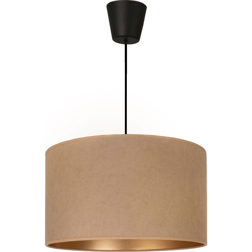 Brilagi - Pendelleuchte VELVET an Kabel 1xE27/60W/230V Ø 40 cm beige/gold