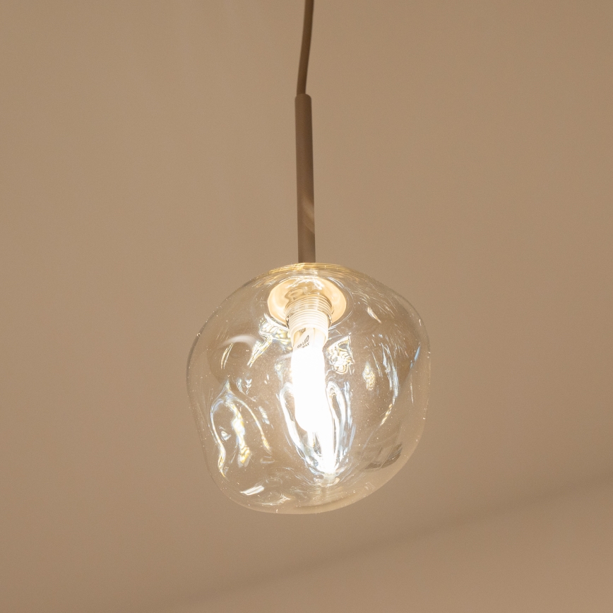 BRILAGI - Pendelleuchte VULCANO an Kabel 1xG9/8W/230V Ø 15 cm beige/rauchbeige