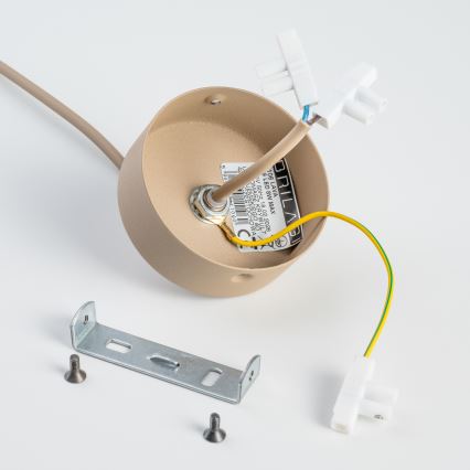 BRILAGI - Pendelleuchte VULCANO an Kabel 1xG9/8W/230V Ø 15 cm beige/rauchbeige