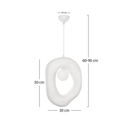 Brilagi - Pendelleuchte WABI SABI 1xG9/8W/230V weiß