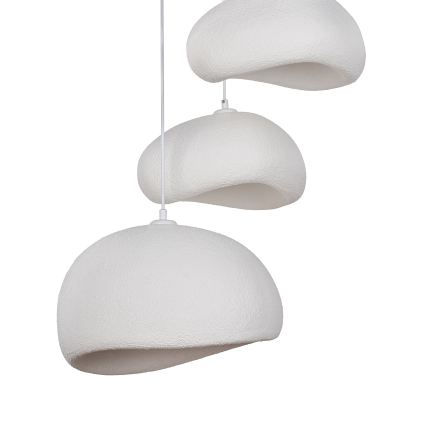 Brilagi - Pendelleuchte WABI SABI, 3x E27/40W/230V, Ø 76 cm, weiß