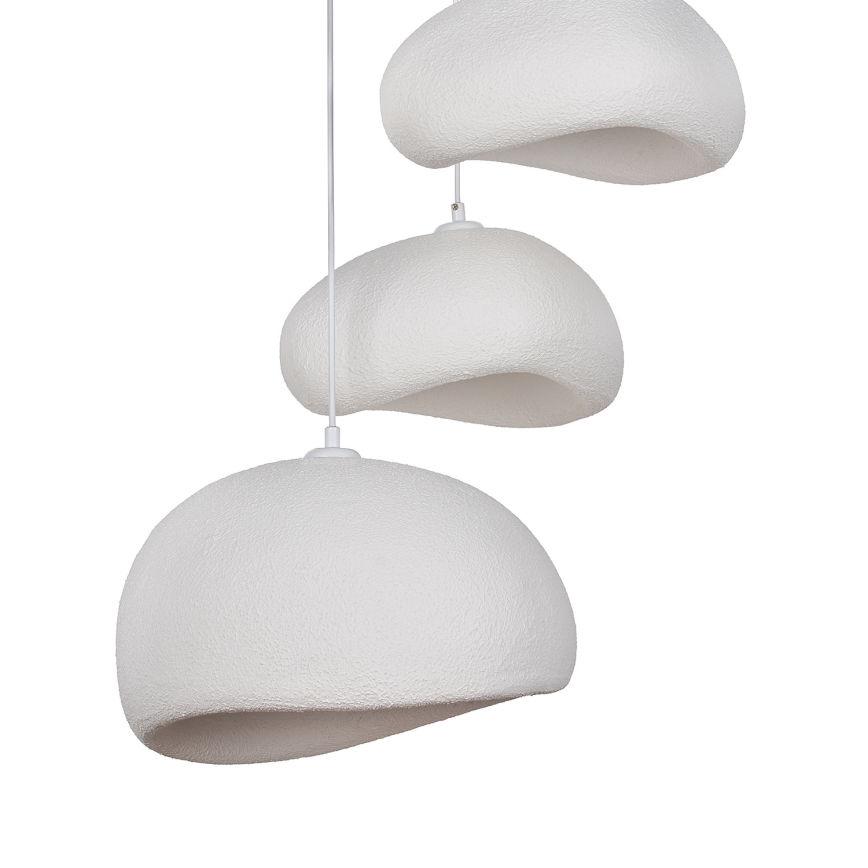 Brilagi - Pendelleuchte WABI SABI, 3x E27/40W/230V, Ø 76 cm, weiß