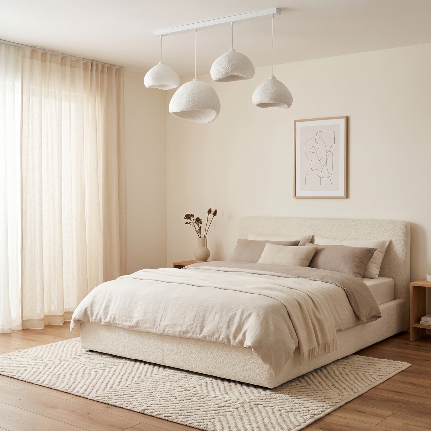 Brilagi - Pendelleuchte WABI SABI 4xE27/40W/230V weiß