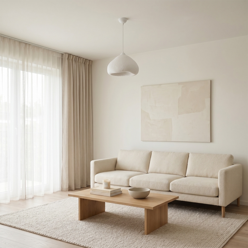 Brilagi - Pendelleuchte WABI SABI an Kabel 1xE27/40W/230V Ø 32 cm weiß