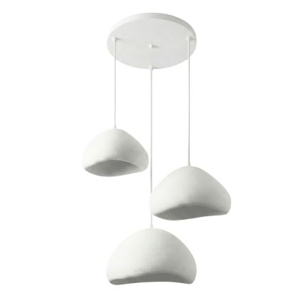 Brilagi - Pendelleuchte WABI SABI an Kabel, 3xE27/40W/230V, Ø 82 cm, weiß