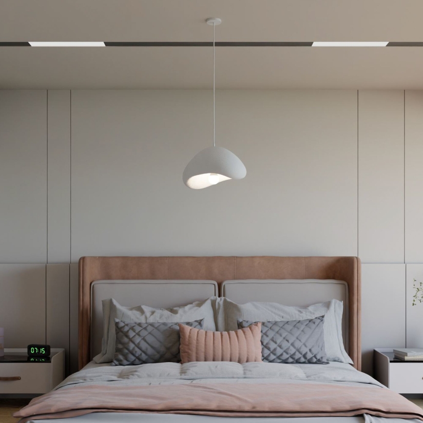 Brilagi - Pendelleuchte WABI SABI mit Kabel 1xE27/40W/230V weiß