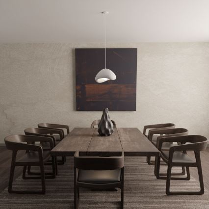 Brilagi - Pendelleuchte WABI SABI mit Kabel 1xE27/40W/230V weiß