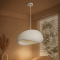 BRILAGI - Pendelleuchte WABI SABI mit Kabel 1xE27/60W/230V Ø 50 cm weiß