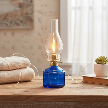 Brilagi - Petroleumlampe MERLIN, blau