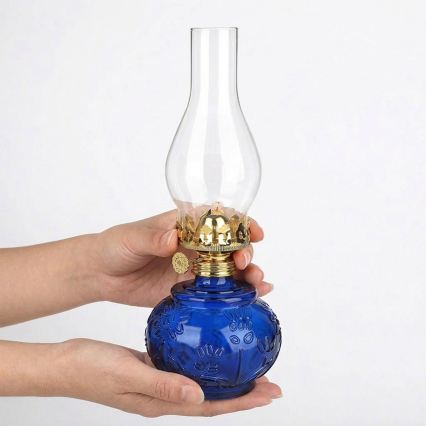 Brilagi - Petroleumlampe MERLIN blau