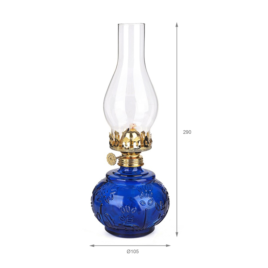 Brilagi - Petroleumlampe MERLIN blau