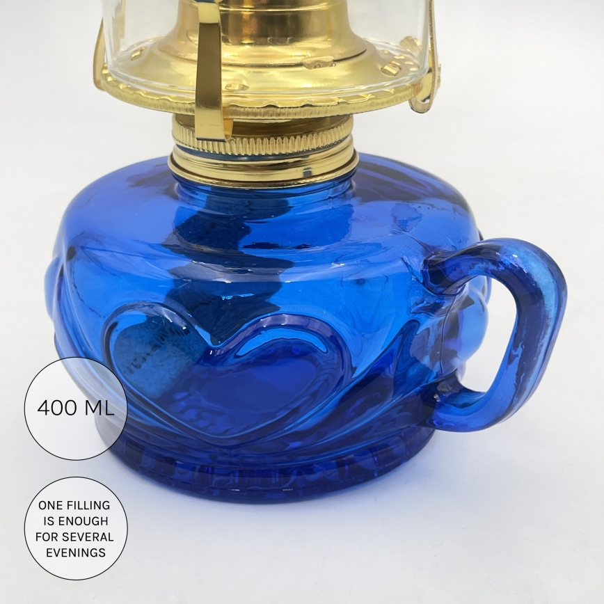 Brilagi - Petroleumlampe MERLIN blau