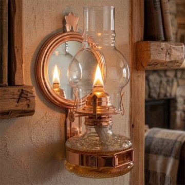 Brilagi - Petroleumlampe MERLIN Bronze/Patina