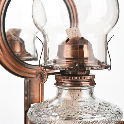Brilagi - Petroleumlampe MERLIN Bronze/Patina