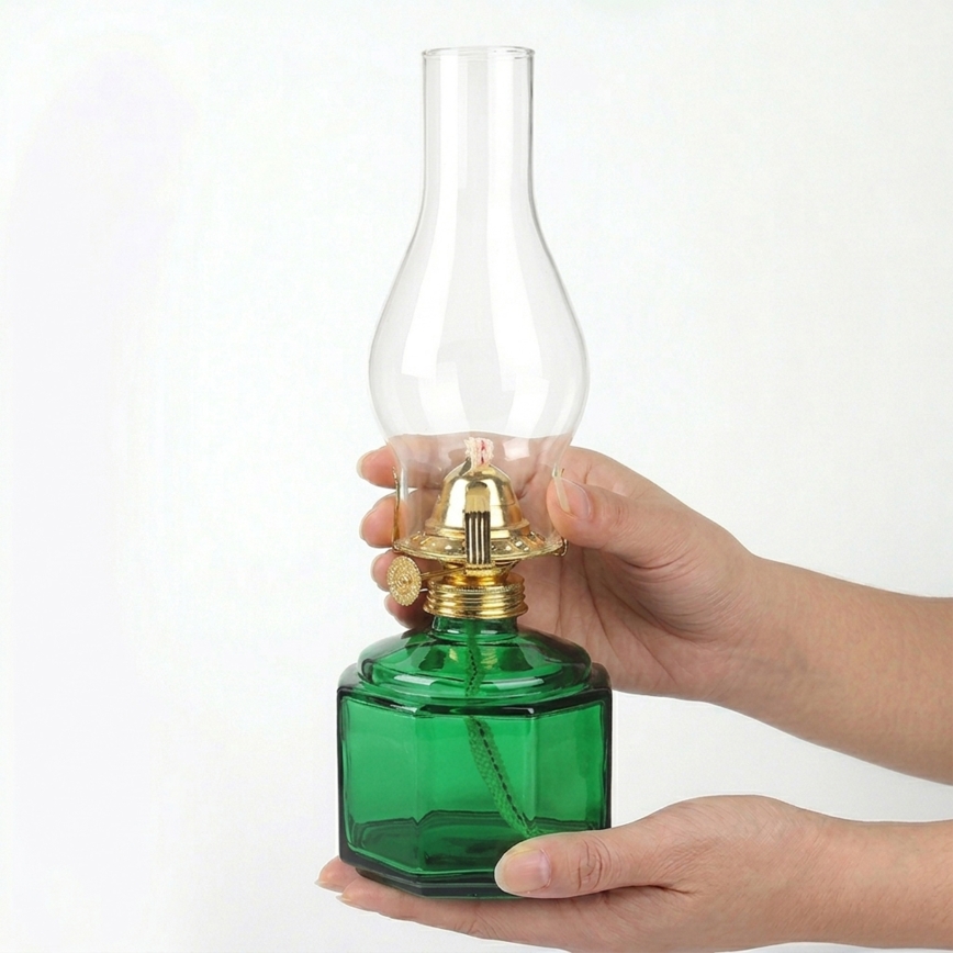 Brilagi - Petroleumlampe MERLIN grün